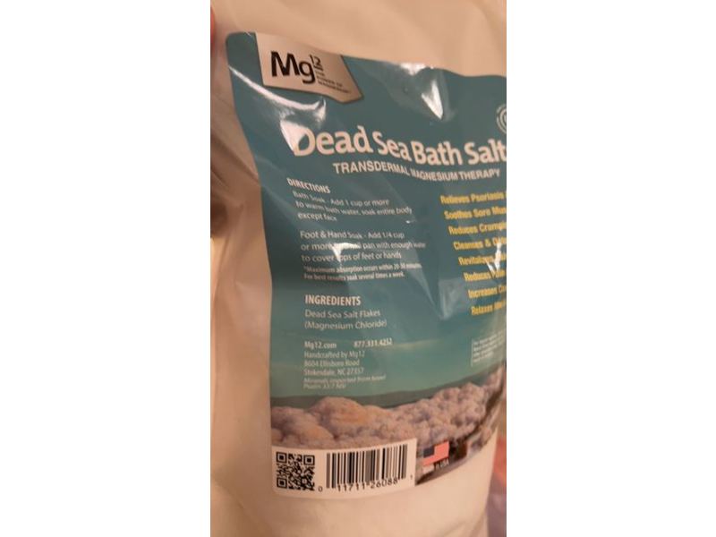 Mg12 Dead Sea Bath Salts, 5.5. LBS