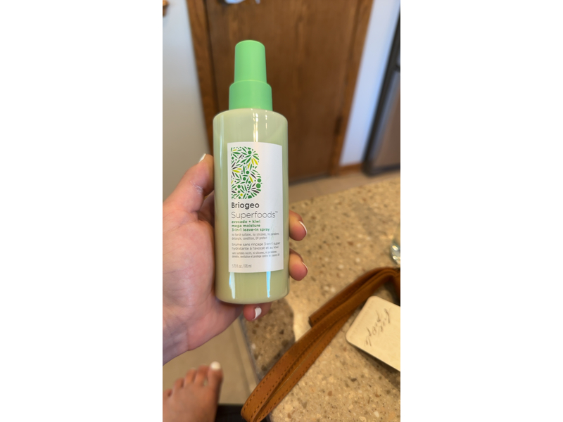 Briogeo Superfood Mega Moisture 3-In-1 Leaves Spray, Avocado + Kiwi, 5.75 fl oz/170 mL