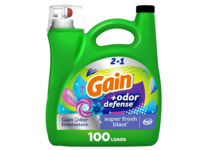 Gain 2 In 1 Odor Defense Liquid Laundry Detergent, Super Fresh Blast Scent, 100 Loads, 144 fl oz/4.25 L - Image 2