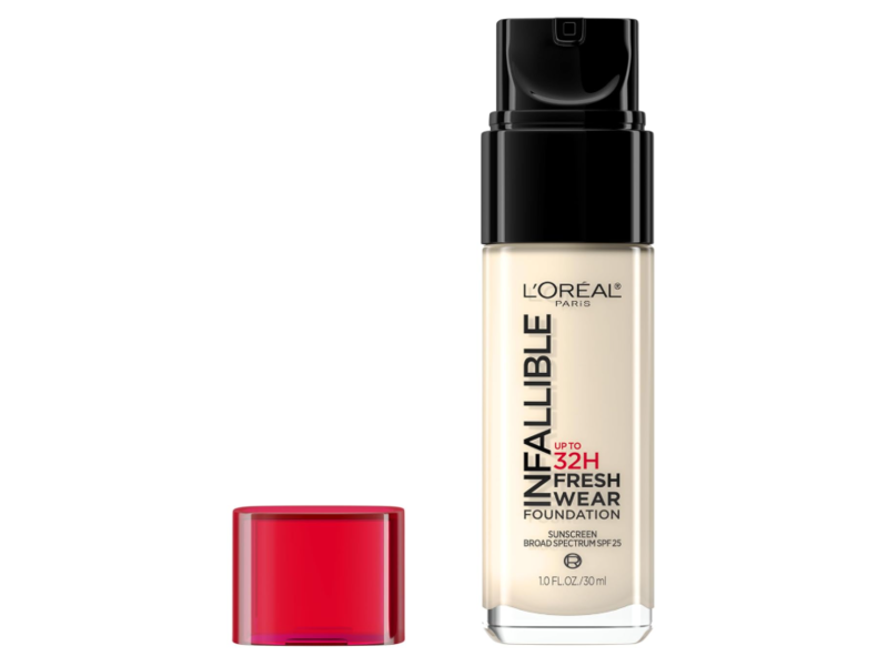 L'Oreal Paris Infallible Foundation, SPF 25, 390 Snow, 1 fl oz/30 mL