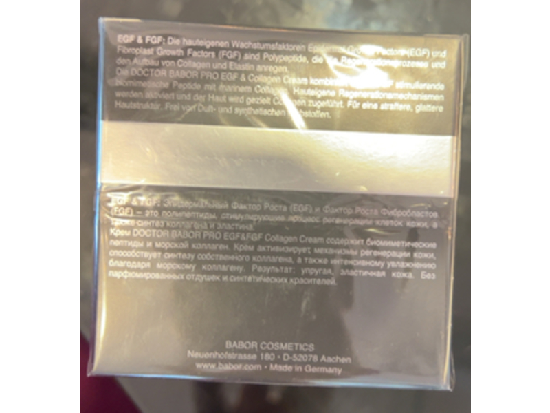 Doctor Babor Pro EGF & Collagen Cream, 1.69 fl oz/50 mL