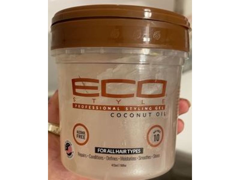 Eco Style Professional Styling Gel, Coconut Oil, 16 fl oz/473 mL
