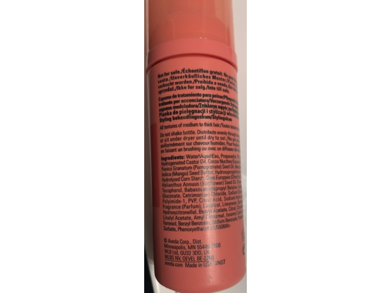 Aveda Nutriplenish Styling Treatment Foam, 1.5 fl oz/45 mL