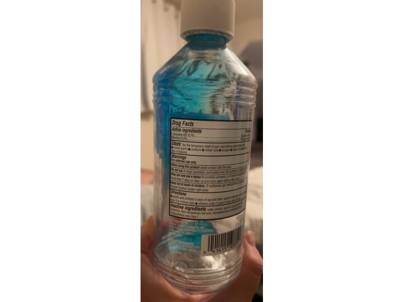 Publix Relieving After Sun Aloe Gel, Lidocaine & Menthol, 16 fl oz/473 mL