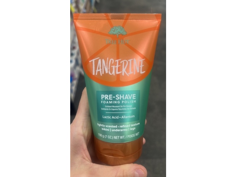 Tree Hut Pre Shave Foaming Polish, Tangerine, 17 oz/188 g