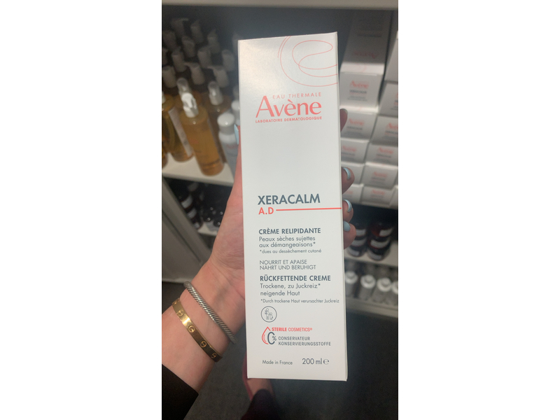 Avene XeraCalm A.D Lipid-Replenishing Cream, 200 mL/6.76 fl oz