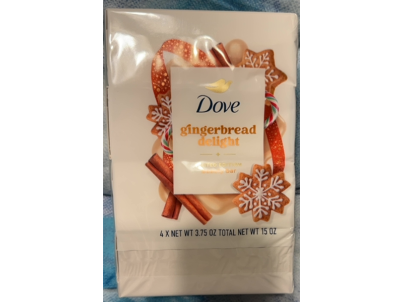 Dove Beauty Bar Soap, Gingerbread Delight, 3.75 oz, 4 Count