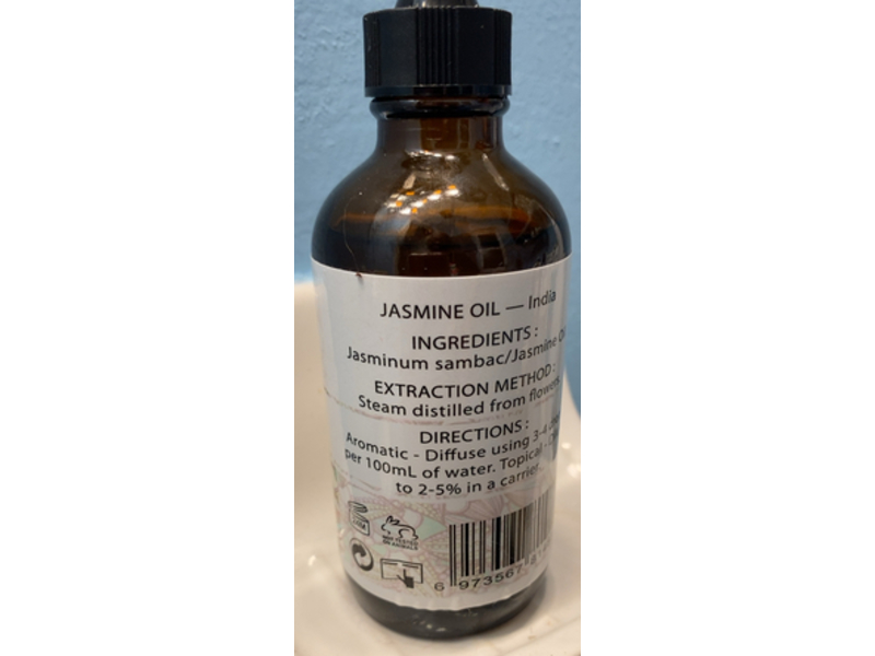 Evoke Occu Premium Essential Oil, Jasmine Oil, 4 fl oz/118 mL