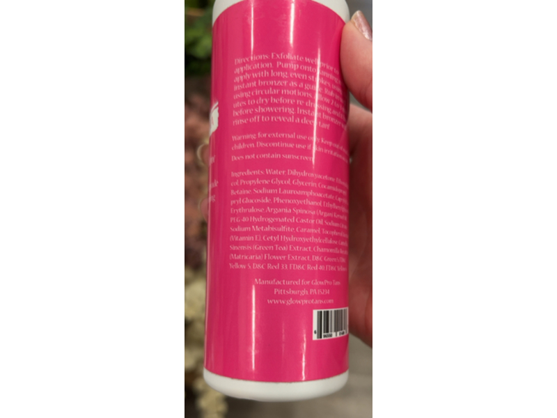 GlowPro Tans 10% DHA Sunless Tanning Mousse, Golden Glow, 6.76 oz/200 mL