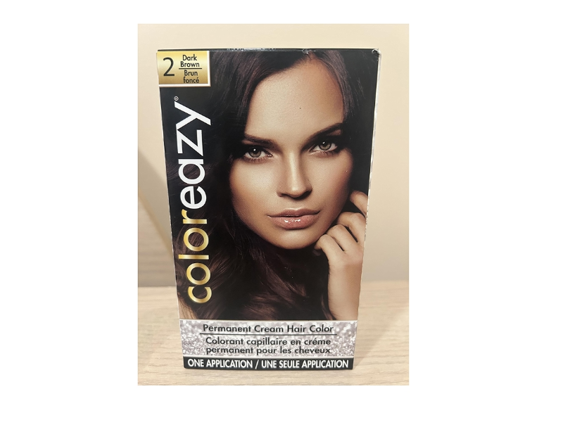 ColorEazy Permanent Cream Hair Color, 2 Dark Brown, 1 Application