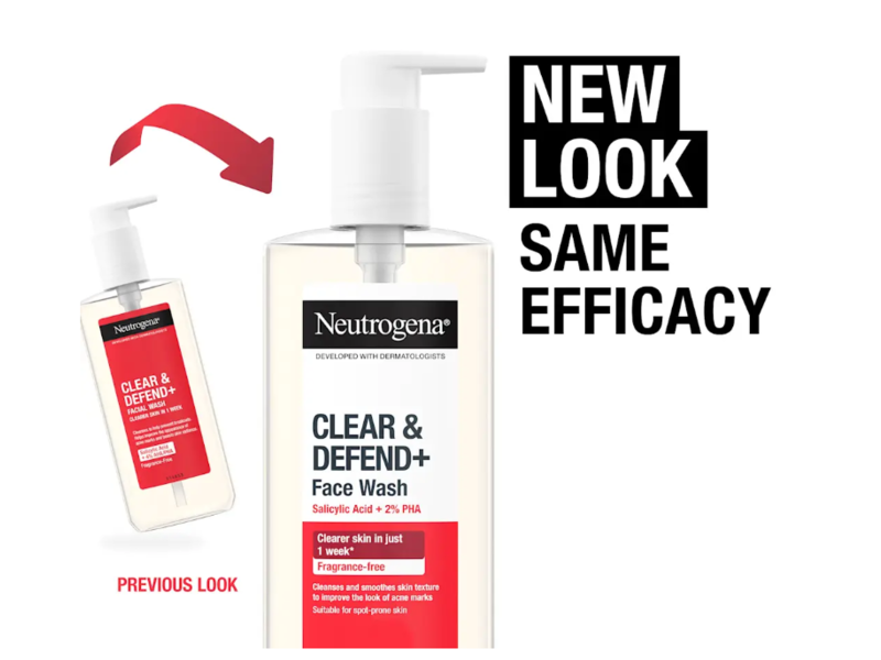 Neutrogena Clear & Defend+ Facial Wash, 200 mL