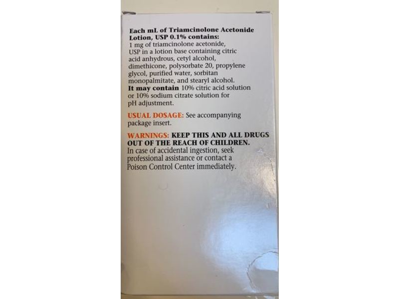 Triamcinolone Acetonide Lotion, Usp 0.1 %, 60 mL, MGP (RX)