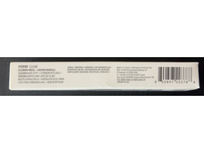 NYX Professional Makeup Fill & Fluff Eyebrow Pomade Pencil, 09 Clear, 0.007 oz/0.2 g