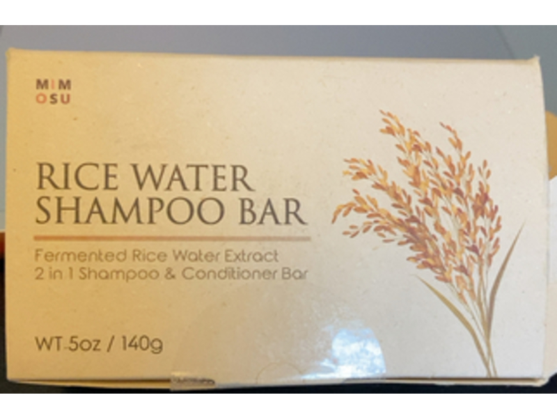 Mimosu Rice Water Shampoo Bar, 5 oz/140 g, Pack Of 2