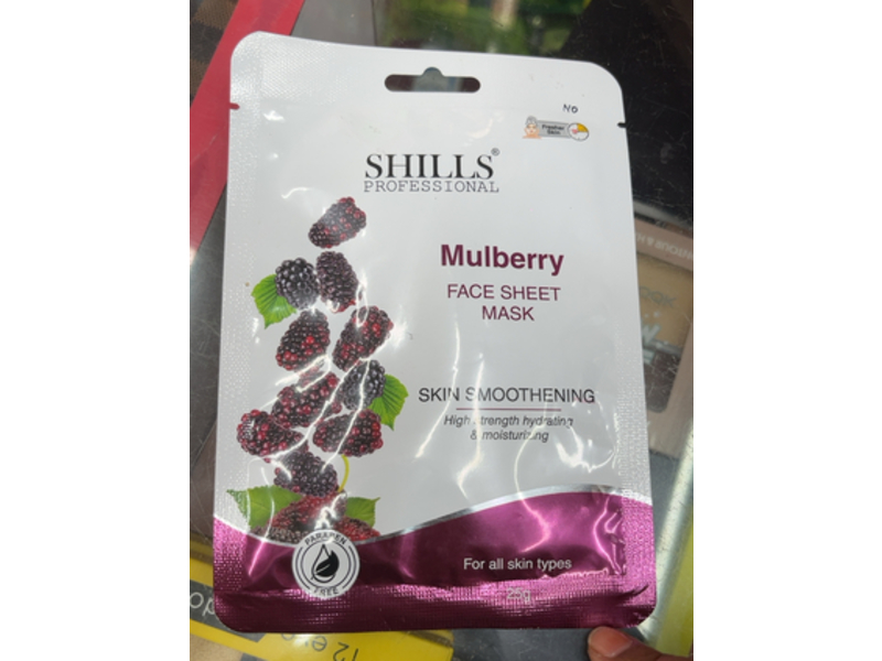 Shills Professional Face Sheet Mask, Mulberry, 25 g