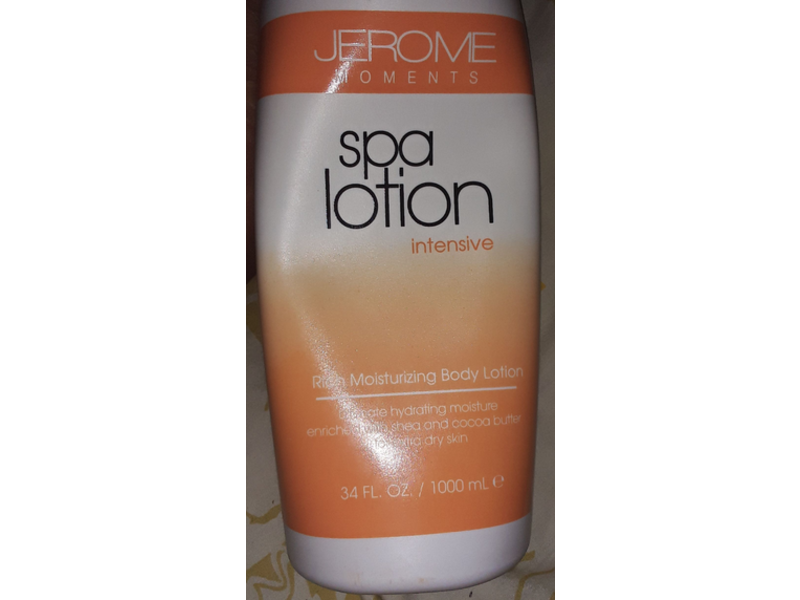 Jerome Moments Spa Intensive Rich Moisturizing Body Lotion, 34 fl oz/1000 mL