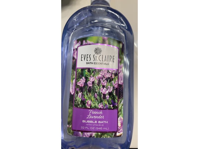 Eves St. Claire Vitamin E Bubble Bath, French Lavender, 32 fl oz/946 mL