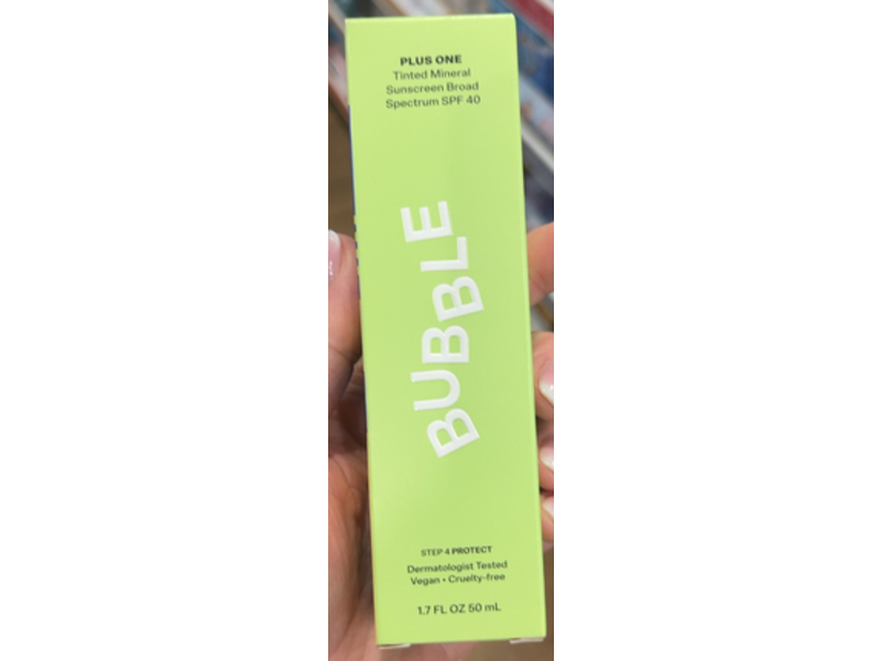 Bubble Plus One Tinted Mineral Sunscreen, SPF 40, 1.7 fl oz/50 mL