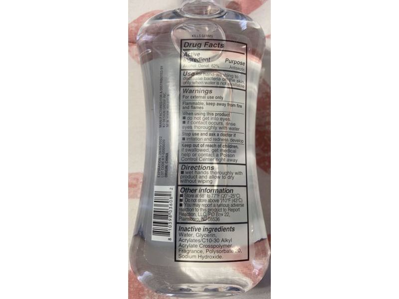 Ultra Defense Sani Plus Smart Hand Sanitizer, 8.0 fl oz/236 mL