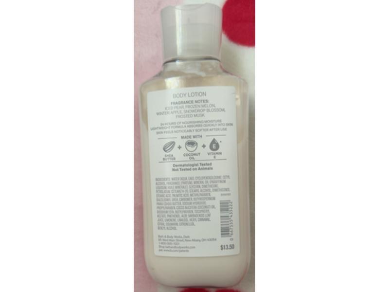 Bath & Body Works Body Lotion, Fresh Sparkling Snow, 8 fl oz/236 mL, Pack Of 2
