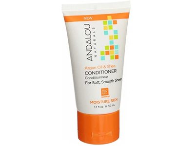 Andalou Naturals Moisture Rich Conditioner, Argan Oil & Shea, 1.7 fl oz/50 mL