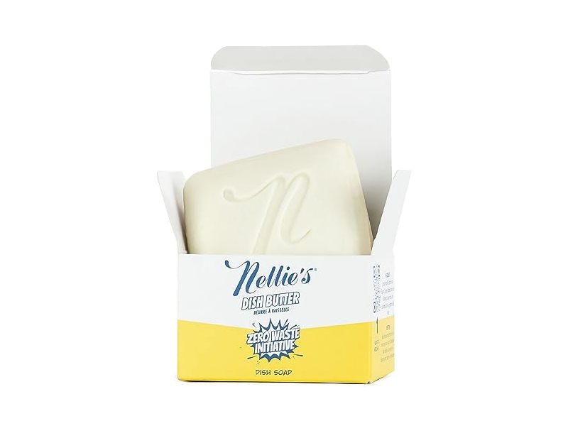 Nellie's Zero Waste Dish Butter Soap, Light Spruce Scent, 6 oz