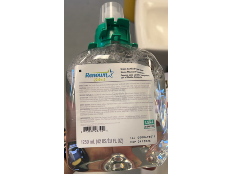 Renown Select Foam Soap, 42 fl oz/1250 mL