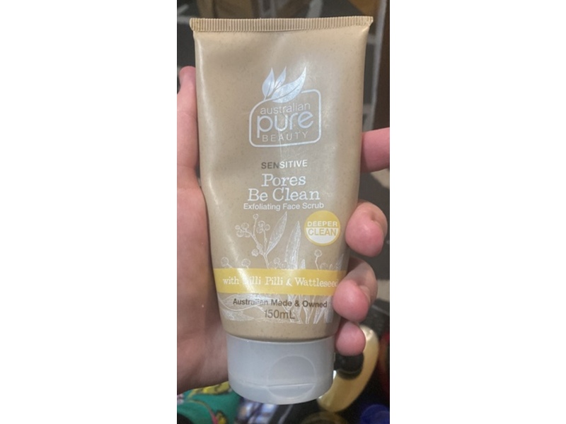 Australian Pure Beauty Pores Be Clean Exfoliating Face Scrub, Pilli & Wattleseed, 150 mL