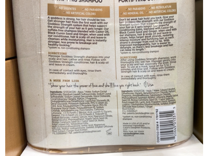 Carol's Daughter Fortifying Shampoo & Conditioner, 28 fl oz/828 mL