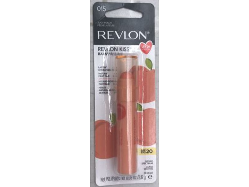 Revlon Kiss Lip Balm, Juicy Peach, 0.09 oz / 2.6 g
