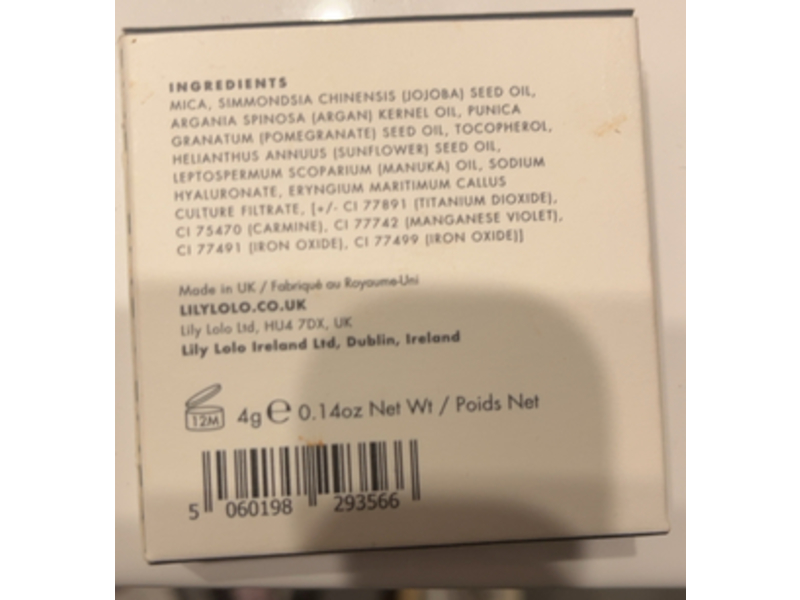 Lily Lolo Pressed Blush, Pink, 0.14 oz/4 g