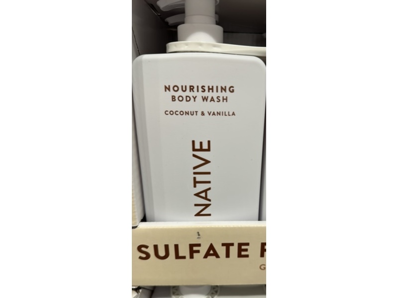 Native Nourishing Body Wash, Coconut & Vanilla, 18 oz