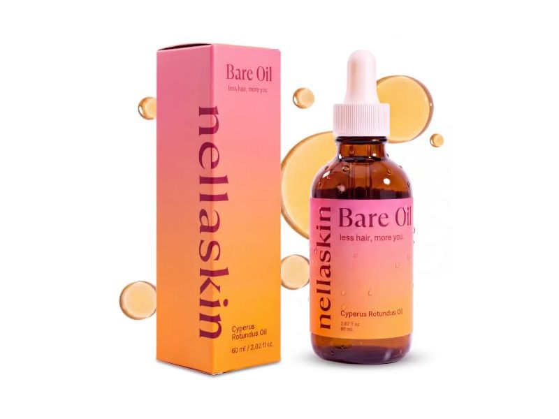 NellaSkin Bare Oil, Cyperus Rotundus Oil, 2.02 fl oz/60 mL