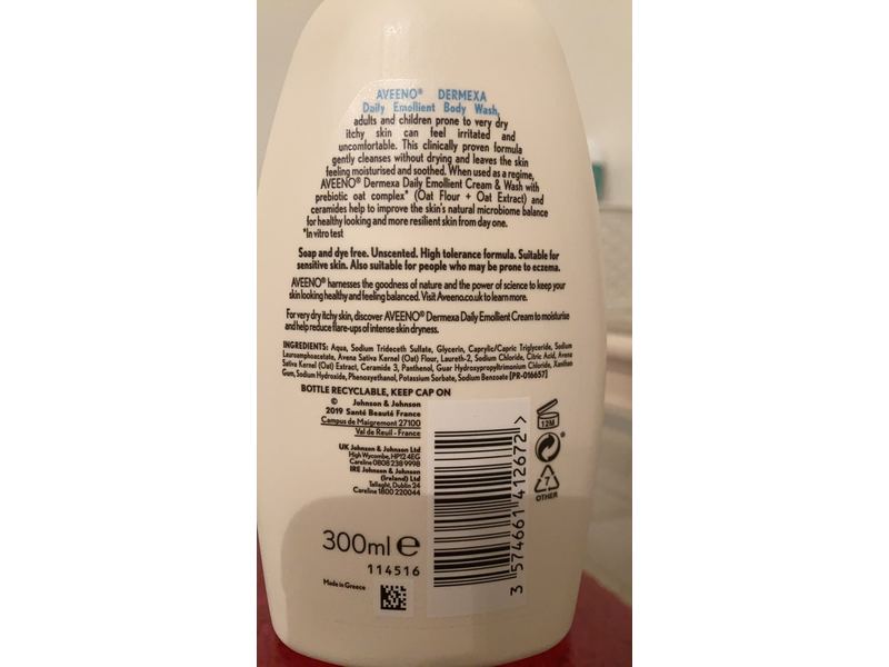 Aveeno Dermexa Daily Emollient Body Wash, 300 ml