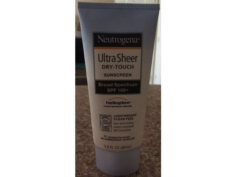 Neutrogena Ultra Sheer Dry-Touch Sunscreen, SPF 100+, 3 oz/88 mL