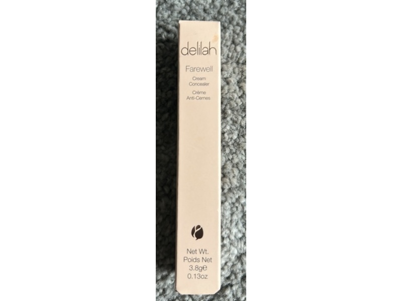 Delilah Farewell Cream Concealer, Honey, 0.13 oz/3.8 g