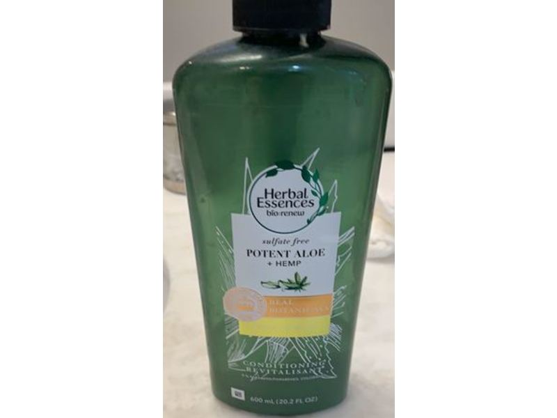 Herbal Essences Bio Renew Conditioner, Potent Aloe + Hemp, 20.2 fl oz/600 mL