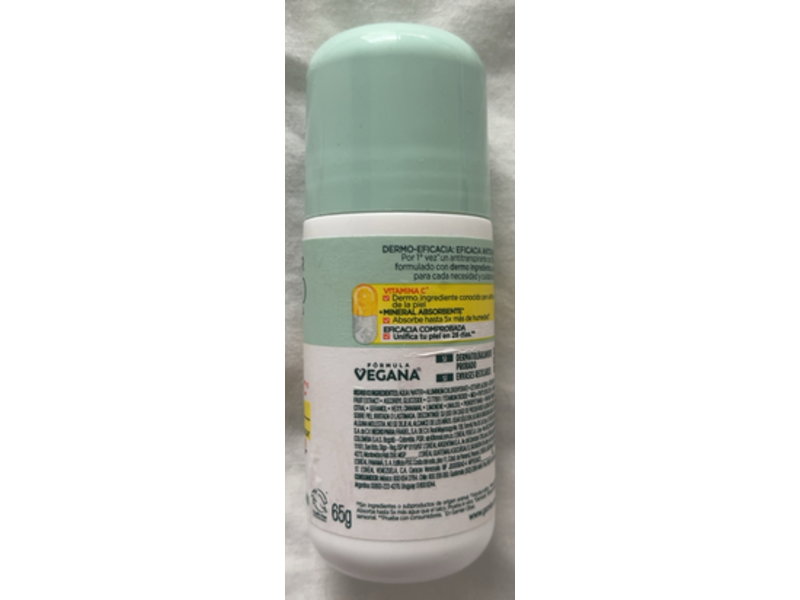 Garnier Obao Dermo-Efficacy Roll-On Antiperspirant, Vitamin C, 65 g