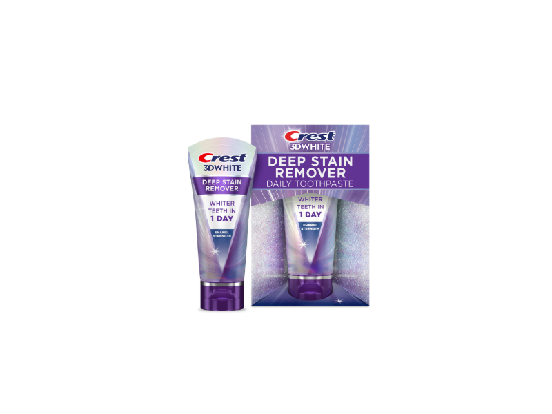 Crest 3D White Deep Stain Remover Enamel Strength Daily Toothpaste, 2.1 oz/59 g