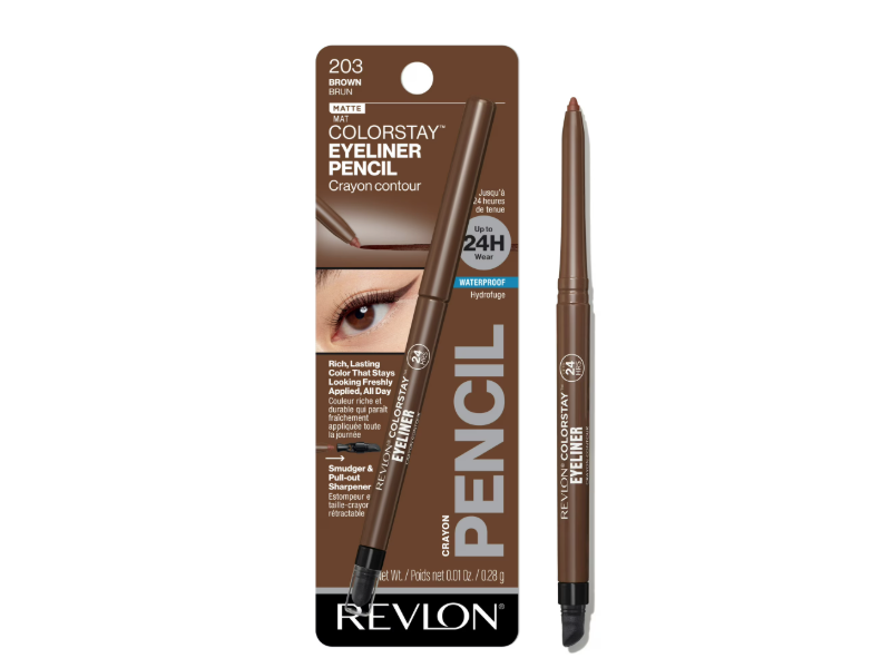 Revlon Matte Colorstay Eyeliner Pencil, 203 Brown, 0.01 oz/0.28 g