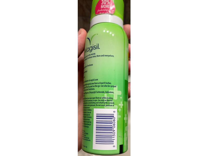 Vagisil Healthy Detox Freshening Spray, Clean Cucumber Essence, 2.6 oz/73 g