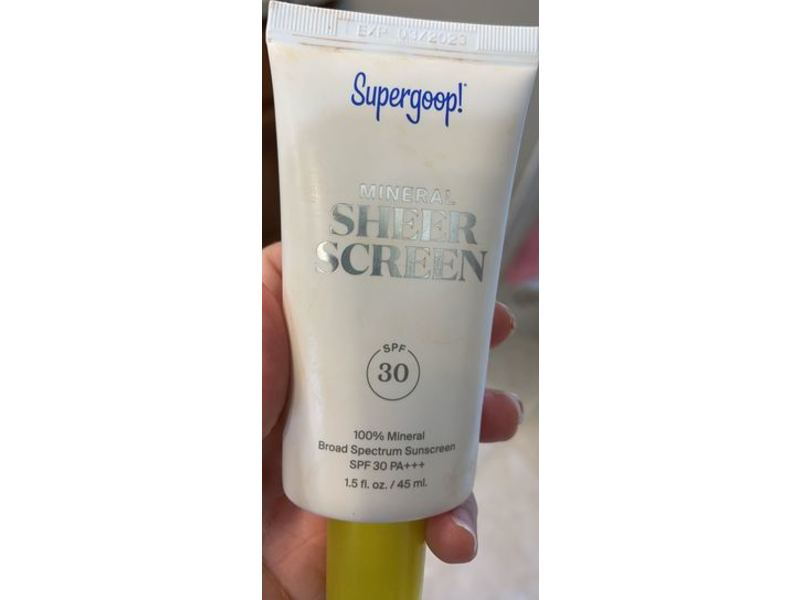 Supergoop! Mineral Sheerscreen, SPF 30 PA+++, 1.5 fl oz/45 mL