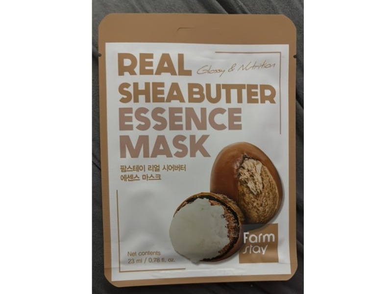 Farm Stay Essence Mask, Real Shea Butter, 0.78 fl oz/23 mL