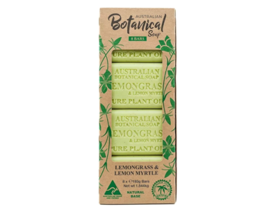 Australian Botanical Soap Bars, Lemongrass & Lemon Myrtle, 193 g, 8 Count