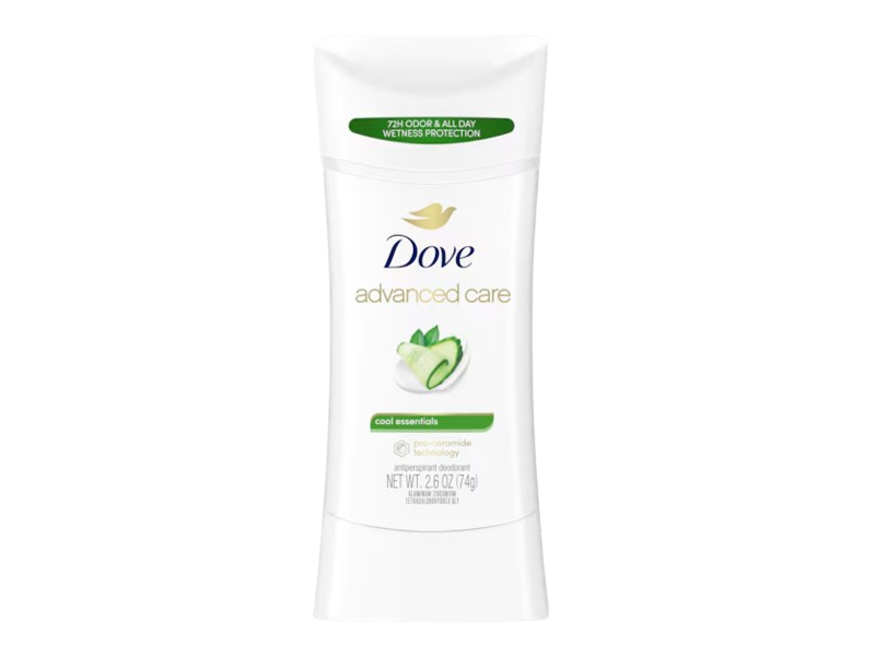 Dove Advanced Care Antiperspirant Deodorant Stick, Cool Essentials 2.6 oz/74 g