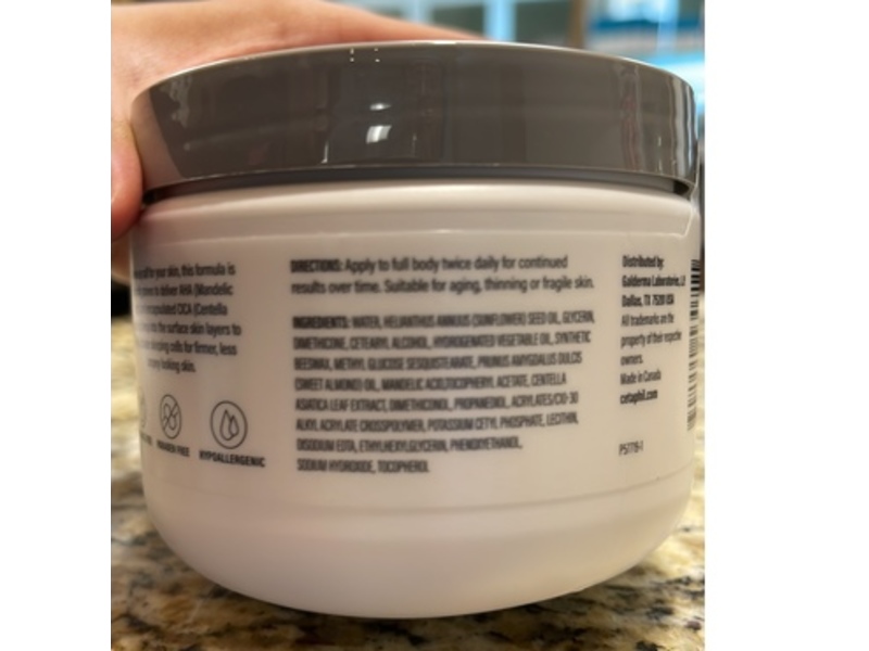 Cetaphil Hydrating & Firming Cream, AHA & CICA, 12 oz/340 g