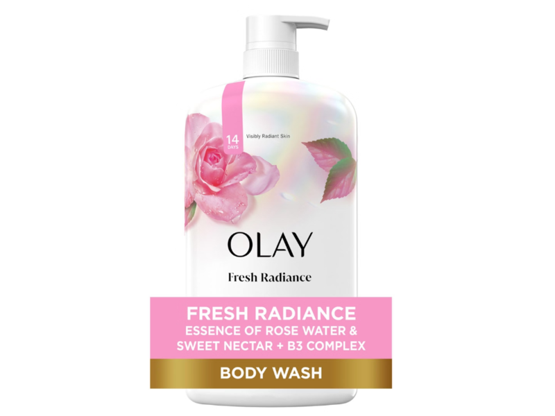Olay Fresh Radiance Body Wash, Rose Water & Sweet Nectar, 27 fl oz/798 mL