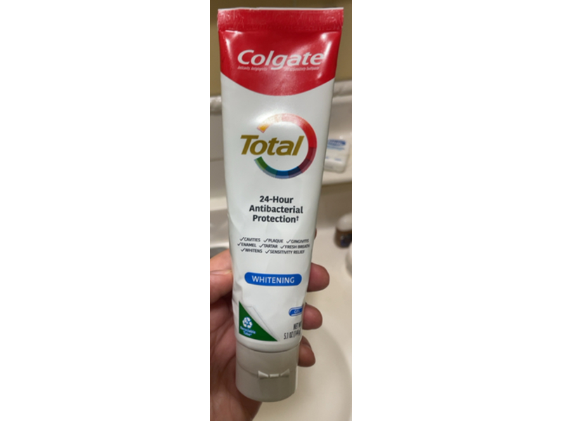 Colgate Total Whitening Gel Toothpaste, 5.1 oz/144 g, 2 Count