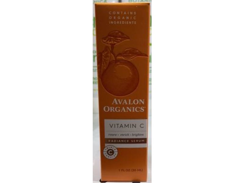 Avalon Organics Vitamin C Radiance Serum, 1 fl oz/30 ml