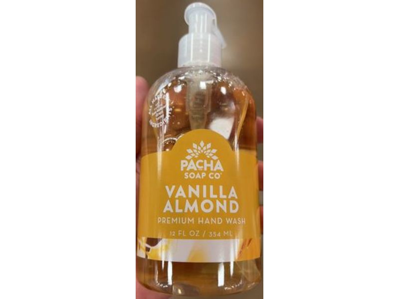 Pacha Soap Co Soap Premium Hand Wash, Vanilla Almond, 12 fl oz/354 mL